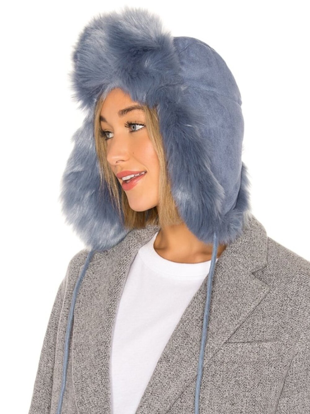 NWOT Charlotte Simone Trappers Helmut Faux Fur Hat